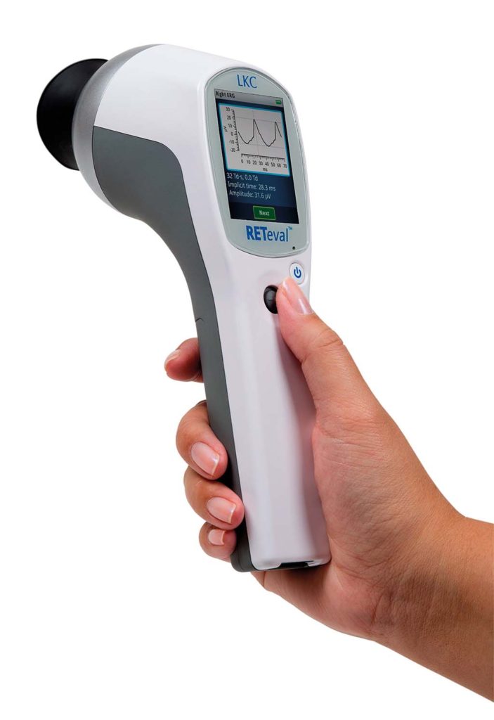 Nursing home eye care with the portable RETeval® ERG Device