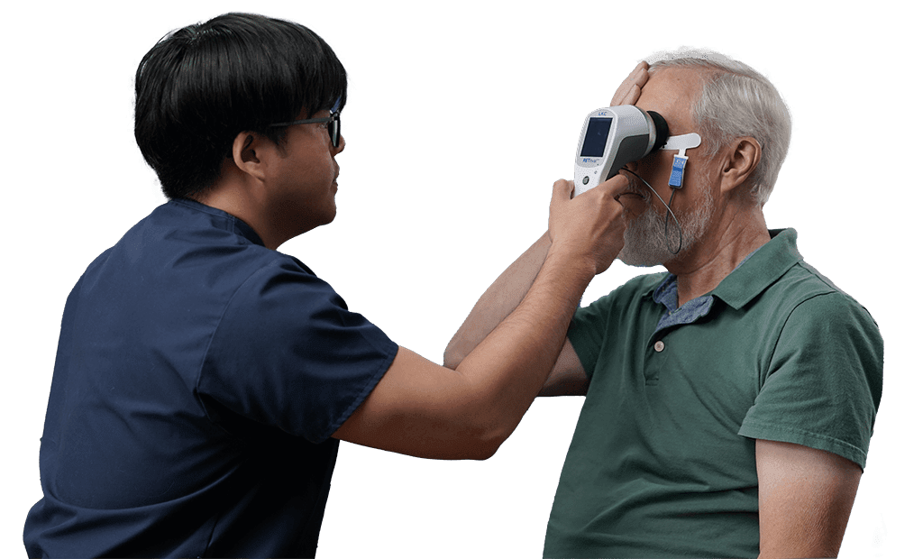 Nursing home eye care with the portable RETeval® ERG Device