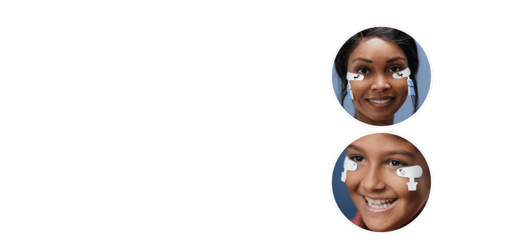 Sensor Strip adhesive skin electrodes for ERG testing